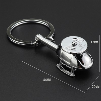 Helicopter Shape Key Chain Helicopter Rescue Zinc Alloy Keychain