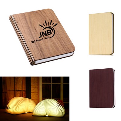 Foldable Wooden Color-Changing Eye Protection Night Light