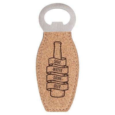 Leatherette Bottle Opener with Magnet
