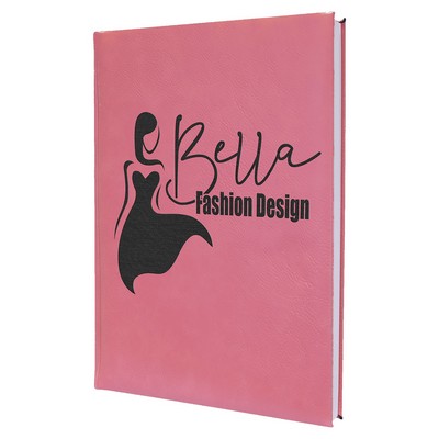 Leatherette Sketch Book with Unlined Notepad