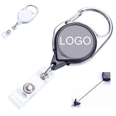 Badge Reel with Carabiner