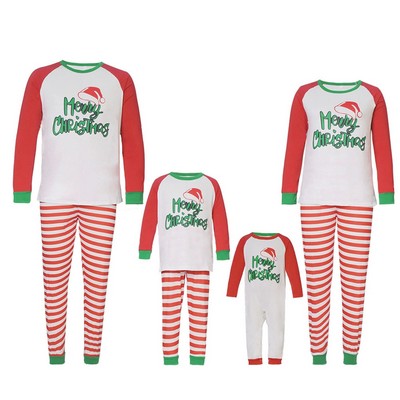 Holiday Family Pajamas With Christmas Print