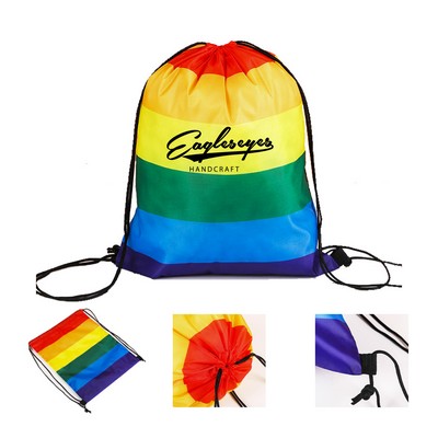 Rainbow Cinch Backpack