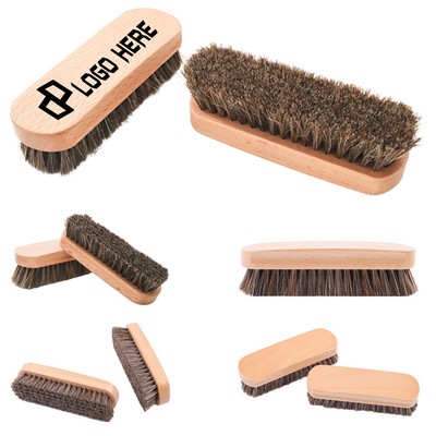 Wood Horsehair Shoes Brush