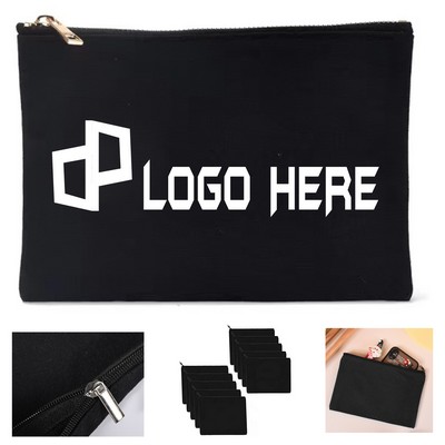 Cosmetic Canvas Zipper Bag