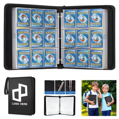 4 Pockets Card Binder W/ Zipper Closure