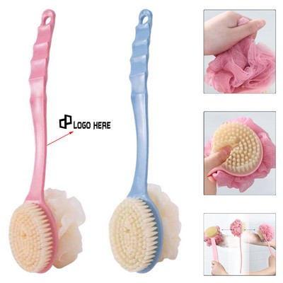 Shower Body Brush W/ Bristles And Loofah