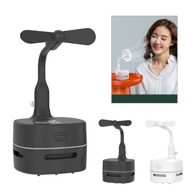 2" 1 Desk Vacuum Cleaner with Fan
