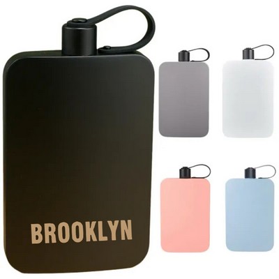 17Oz. Stainless Steel Portable Black Flask Bottle