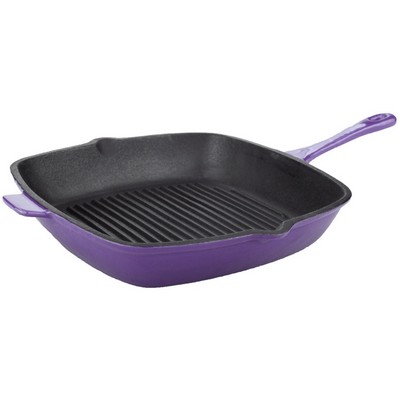 BergHoff Neo 11" Cast Iron Square Grill Pan, Purple