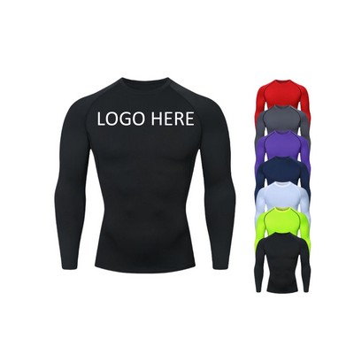 Long Sleeve Athletic Workout Shirt for Men
