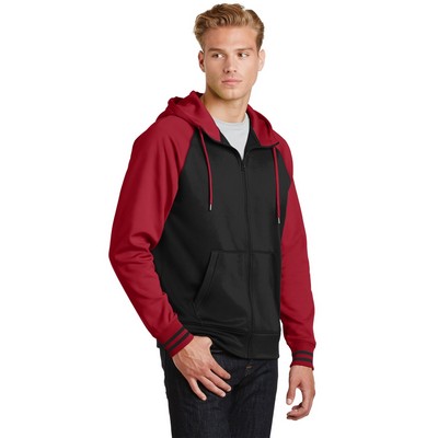 Sport-Tek Sport-Wick Varsity Fleece Full-Zip Hooded Jacket