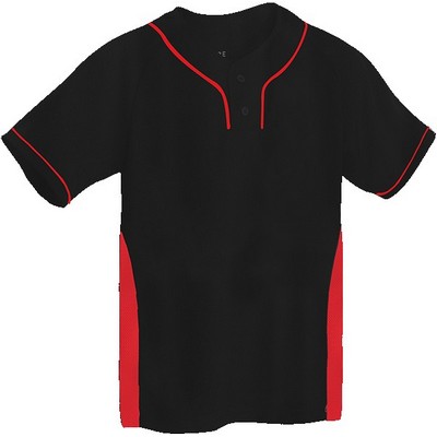 Two Tone Performance Short Sleeve Adult Baseball Jersey-ADU