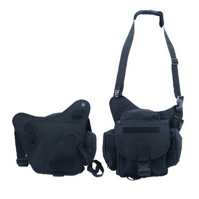 First Class Over Shoulder Bag "Push Pack" (Black)