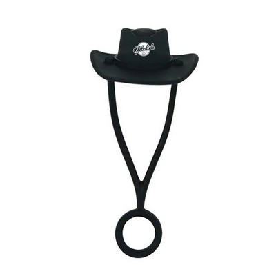Cowboy Hat Silicone Straw Covers Cap