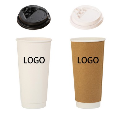 22 Oz Thickened Insulated Disposable Coffee Paper Cup