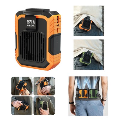 4000mAh Portable Waist Fan with Power Bank