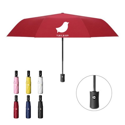 Arc Dual Button Telescopic Folding Umbrella