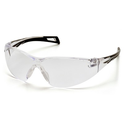 PMXSLIM Safety Glasses, Black Temples with Clear H2X Anti-Fog Lens