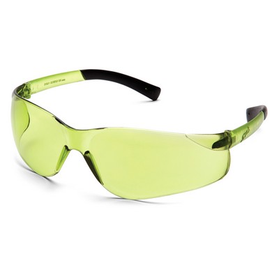 Ztek Safety Glasses, Pale Green Frame with IR 1.5 Pale Green coating on lens
