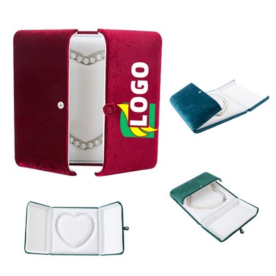 Velvet Jewelry Pearl Storage Box