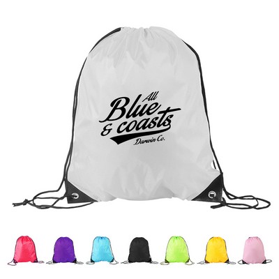 Sporty Waterproof Gym Drawstring Backpack