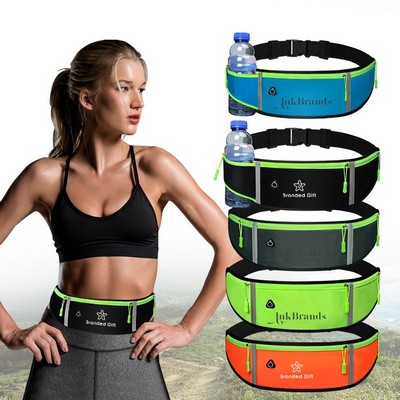 Waist Pack Sports Belt Pouch Bag with Water Bottle Holder