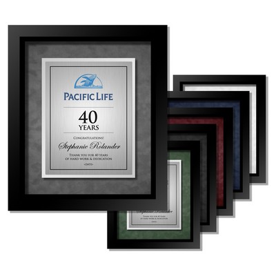 Vernon - Executive Aluminum Certificate Shadowbox (Black Frame)