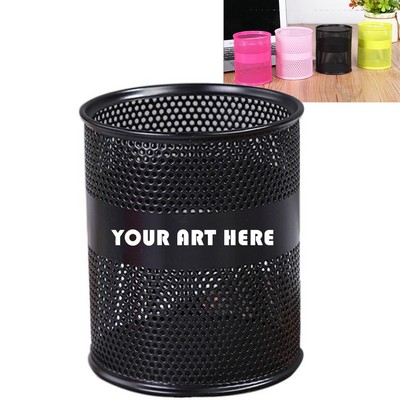 Custom Metal Mesh Pen Holder Desk Organizer