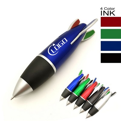 Multi-Color Rocket Shaped Pen