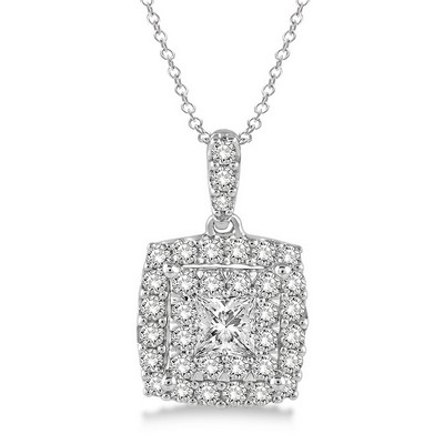 Jilco Inc White Gold Diamond Necklace - 0.75 Twt