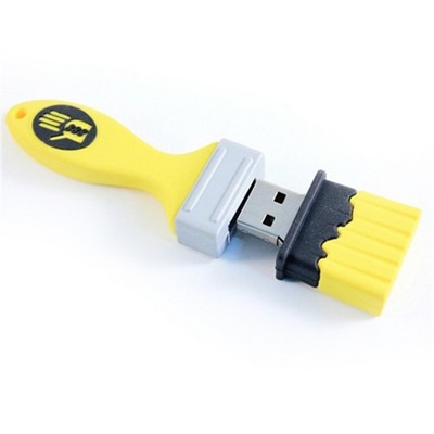 Paint Brush Molded 3D PVC USB Flash Drive(1GB)