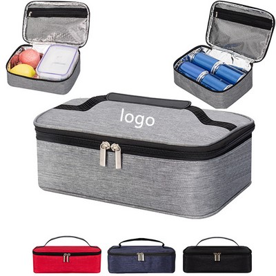 Mini Handheld Oxford Fabric Insulated Lunch Bag