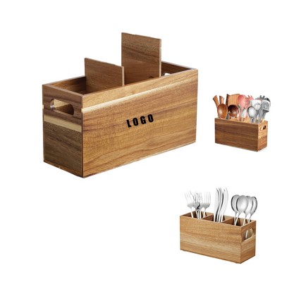 Wooden Kitchen Utensil Organizer