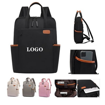 Sleek Polyester Laptop Backpack for Work & Travel