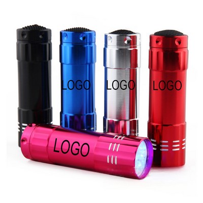 Mini Detection Aluminum 9 Led Uv Violet Flashlight