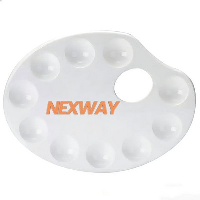 10-Well Oval Paint Palette