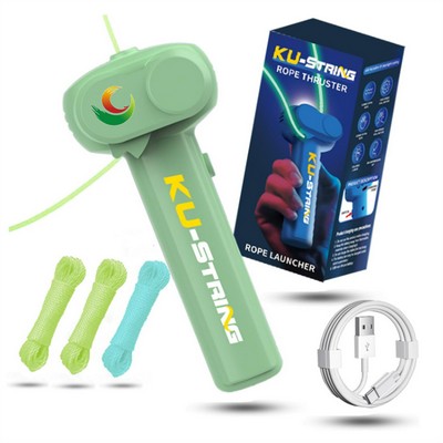 Blue String Rope Launcher Loop Fidget Toy