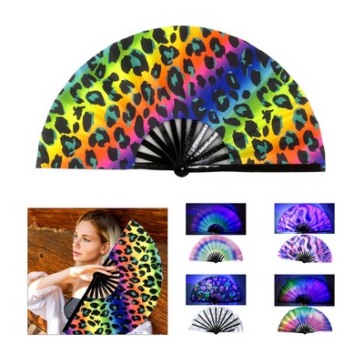 Folding Fluorescent Hand Fan