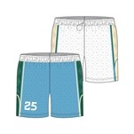 SAMPLE Juice Double Ply Reversible Basketball 7 Short; Z-Cloth; Womens; M