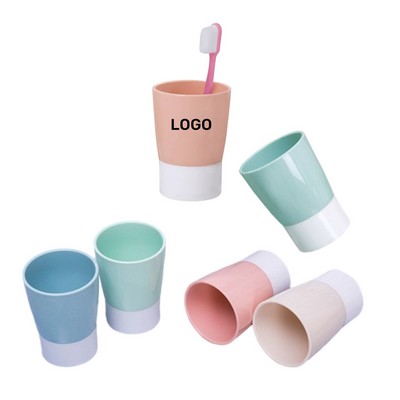 Two-color Plastic Toothbrush Cup for Hotels