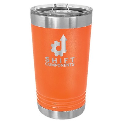 Polar Camel Orange 16 oz. Pint with Slider Lid