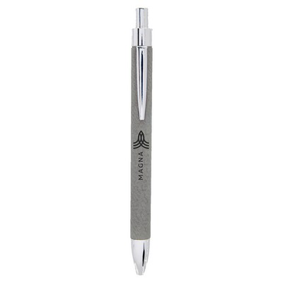 Gray Leatherette Pen