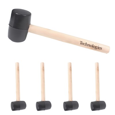Rubber Mallet with Wooden Handle