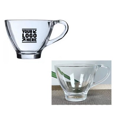 6.8oz Coffee Glass Mugs