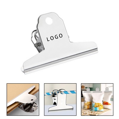 Silver Stainless Steel File Binder Clip Paper Clamp Bag