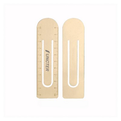 Metal Bookmark With Ruler Scale