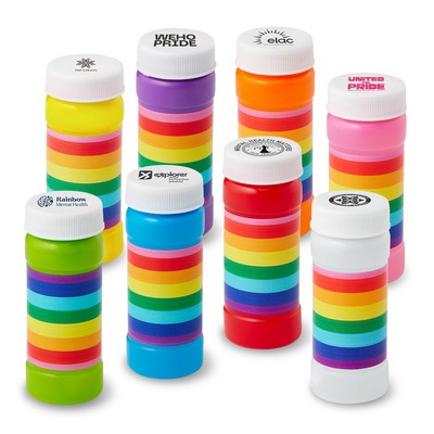 2 Oz. Pride Bubbles Imprinted On Cap