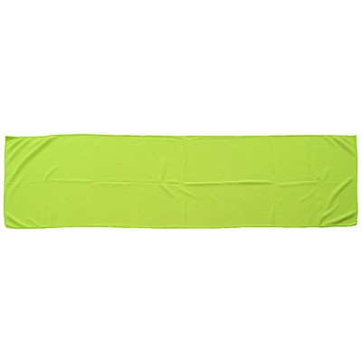 Green Microfiber Mesh Cooling Towel (12" x 40")