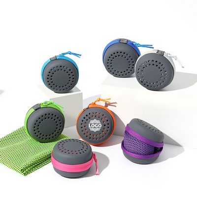 24" Cooling Breathable Microfiber Quick-Dry Towel with Storage Case